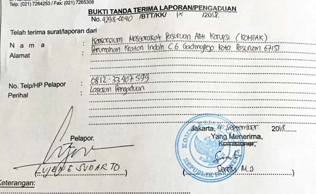 Dinilai Lamban Tangani Perkara Korupsi, Kejaksaan Kota Pasuruan Dilaporkan ke Komjak