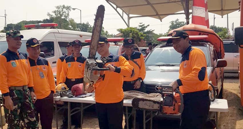 Jelang Musim Penghujan, BPBD Kabupaten Pasuruan Gelar Apel Kesiapsiagaan Bencana